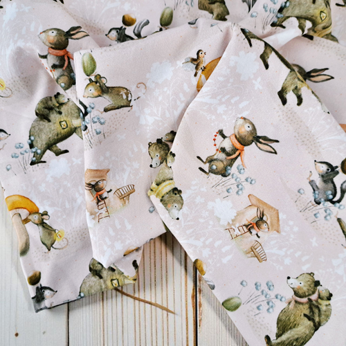 REMNANT:  There For You, Blush: Jersey Knit, European Import  (39 cm)