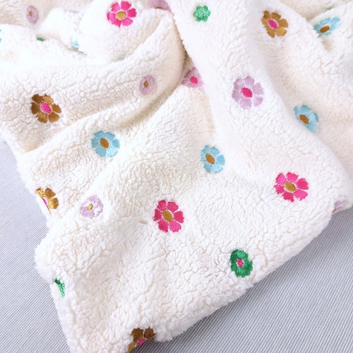 Spring Flowers: Jacquard Fleece, European Import