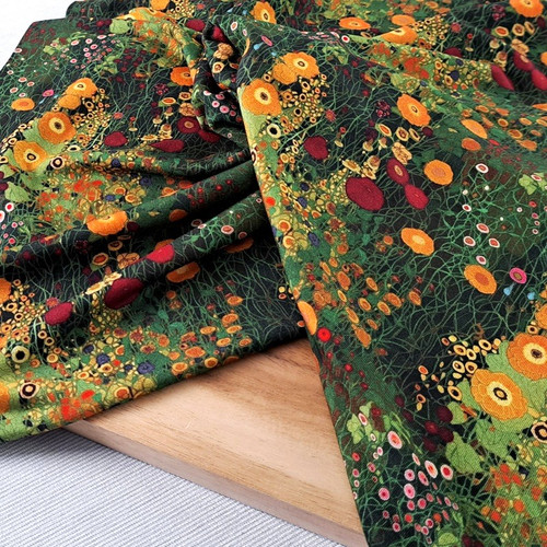 Klimt's Garden:  Viscose Knit, European Import
