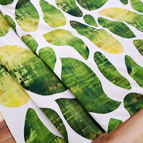 Leaf Impressions:  ECOVERO Viscose Knit, European Import