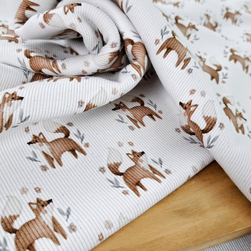 Foxes:  Ribbed Knit, European Import