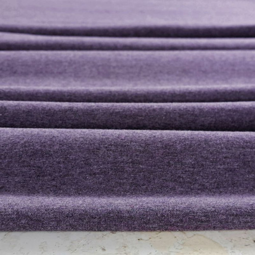 PRE-SALE: Vanessa Premium Jersey Knit, Heathered Aubergine (Priced per Meter)