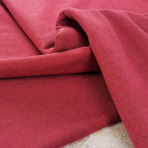 PRE-SALE: Vanessa Premium Jersey Knit, Heathered Garnet (Priced per Meter)
