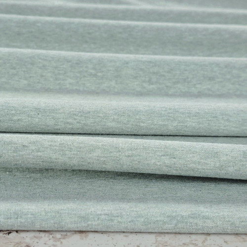 PRE-SALE: Vanessa Premium Jersey Knit, Heathered Pistachio (Priced per Meter)