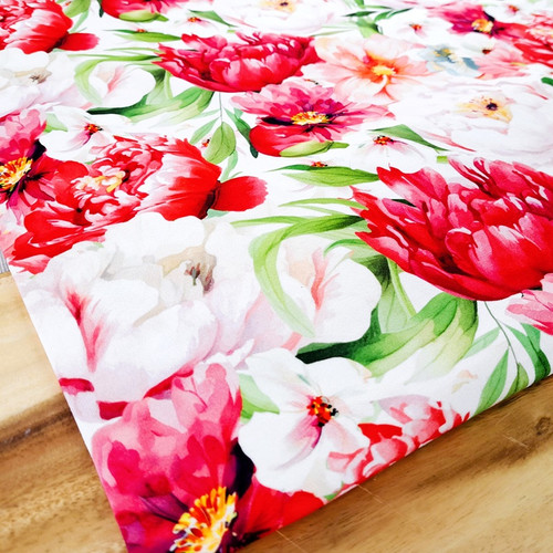 Summer Floral:  ECOVERO Viscose Knit, European Import