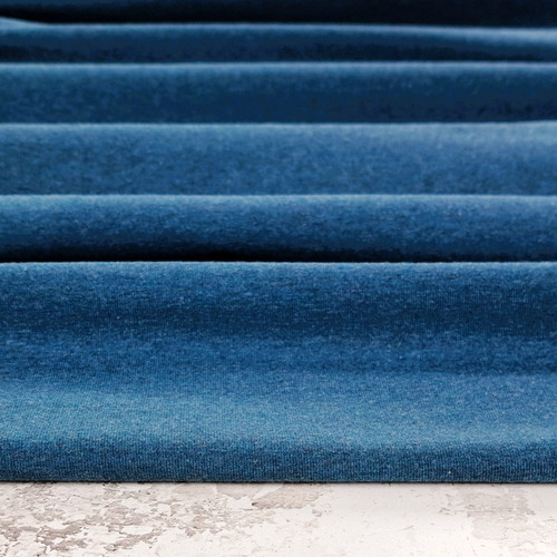 REMNANT: Vanessa Premium Jersey Knit, Heathered Dark Teal (70 cm)