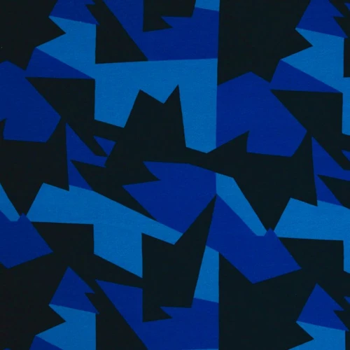 Geometric, Blue: Sweatshirt, European Import