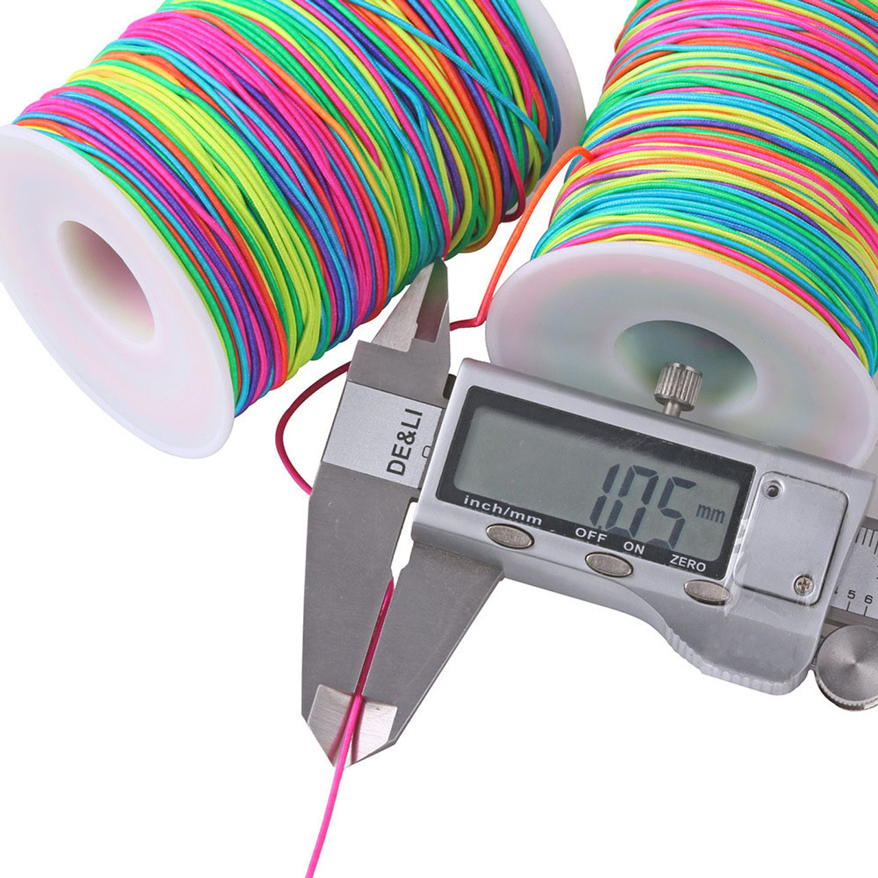 1 mm Rainbow Color Elastic Cord: 109 Yds - NAPA SEW & VAC