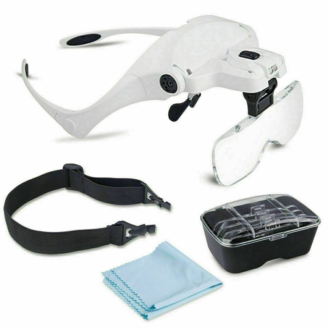 Bright LED Light Magnifying Glass Magnifier Tool Head Loupe Jeweler Watch  Hobby - NAPA SEW & VAC