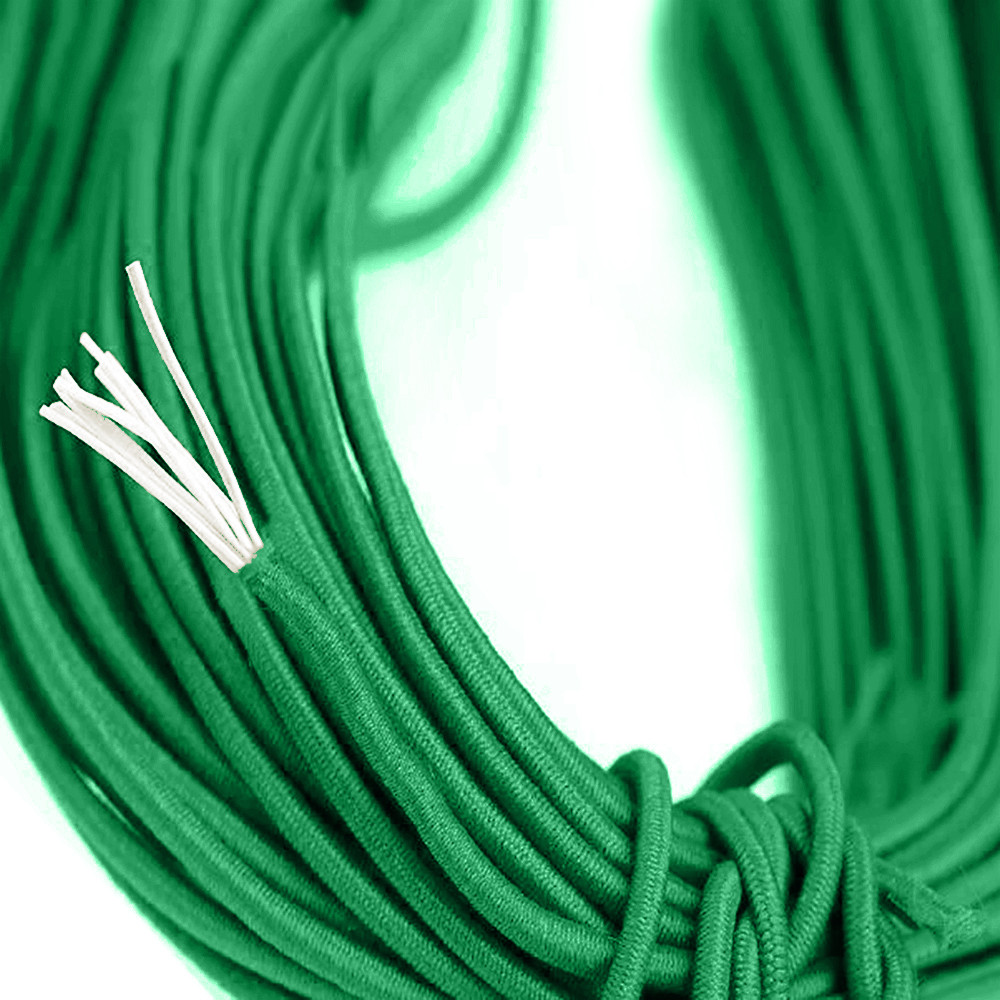 Green 2 mm Elastic Cord 50 Yards NAPA SEW & VAC