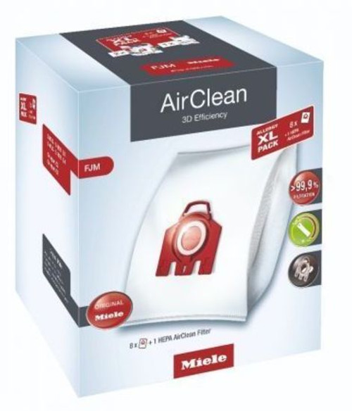 FJM XL Allergy Pack HyClean Comfort Fit Vacuum Bags - 12909790
