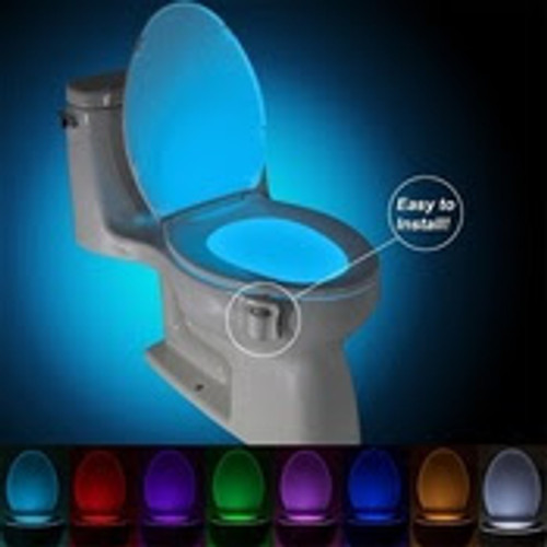 LIGHTBOWL is an excellent gadget! Point the sensor toward your entry passage and you'll never need to use the light switch in the middle of the night to take care of business again. LIGHTBOWL uses 3 AAA batteries.
UV Sterilizer Toilet Night Light 8 Colors Changing Motion Activated Led Toilet Seat Light with Aromatherapy for Any Toilet.