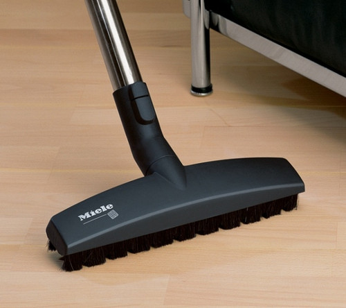 The natural bristles contained within the Parquet Floor Brush enable it to glide effortlessly across smooth, scratch-sensitive flooring, allowing a gentle yet thorough cleaning process with less physical input. For use with all series canister vacuums.