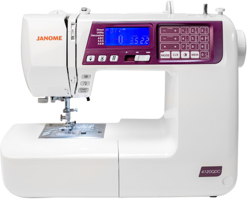 4120QDC-G

With sturdy construction and stable feeding, style follows substance in the well-equipped and intuitively designed Janome 4120QDC-G. 120 stitches, twin-needle functionality, and programable stitch pattern combination are just a few of the cutting-edge features of this special machine. The Janome 4120QDC-G has the power, precision, and convenience you need to realize your creative potential. The Grapevine color featured on these machines is both trendy and timeless. 