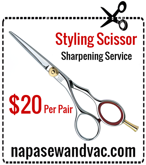Styling Scissor Sharpening Service - 2 pair