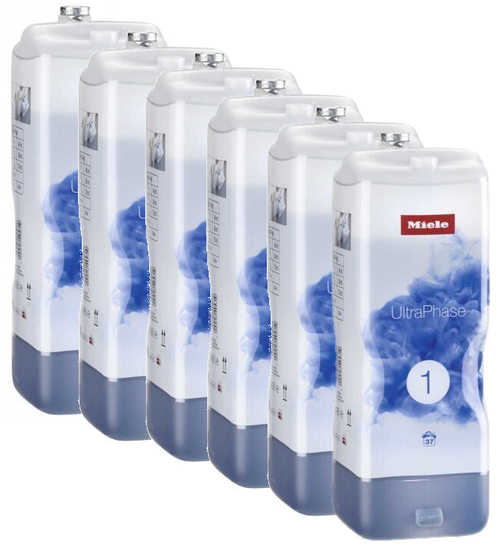 Miele UltraPhase 1
Consisting of 6x UltraPhase 1
For bright colors and brilliantly white laundry
Excellent stain removal – even at low temperatures
Extremely effective and eco-friendly – for up to 189 wash loads
For all Miele W1 Washing Machines with TwinDos