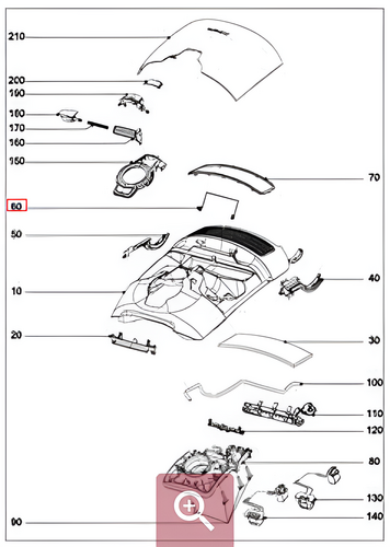 #80 - C3 Tool Lid Torsion Spring - 7815243