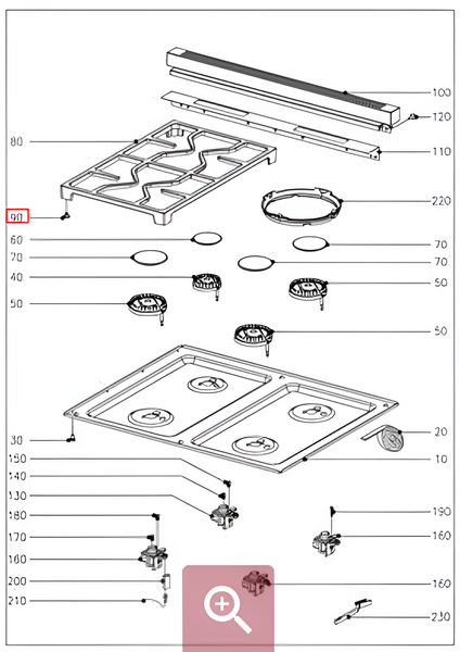 #90 - Conversion kit Suspension buffer - 11432780
