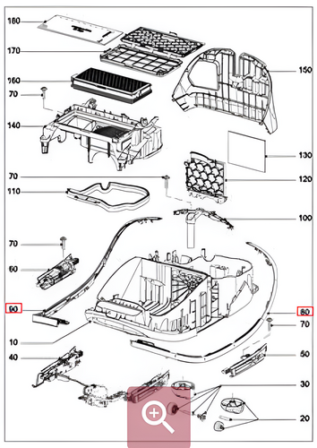 #90: Buffer 9239220 - Trim bumper molding