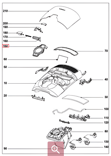 #150 - C3 Hose Receptical Trim Ring - 10557070