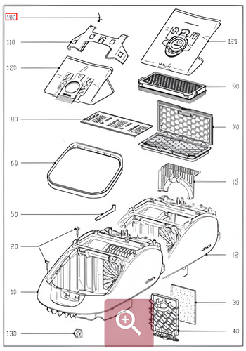 #1 - Compact bag holder spring 6022540