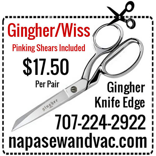Gingher and Wiss Sharpening Service Coupon - 2 pair