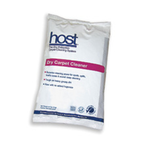 HOST Handy Pack - C1376
32 lbs: HOST Dry Carpet Cleaner (no added fragrance) 
Case of 12 – 2.2 lb. bags: $112.30 + Freight

HOST Dry Carpet Cleaner in a convenient to use 2.2 pound package. Handy for routine spot removal and small area cleaning. Perfect refill for the HOST Carpet Spot Removal Kit. Keep one or two on board the Liberator for spot cleaning.