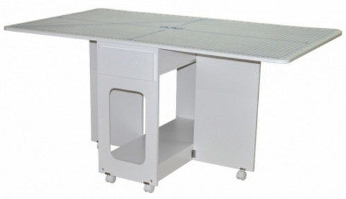 Solid White: order number 2111.80
Features:
Melamine (smooth) mar-resistant surface
Rounded corners for safety
Large work surface
Sturdy construction with steel connectors
Easy roll lockable casters