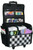 Rolling Sewing Machine Case Tote Wheeled Craft Bag Organizer Carrier black white