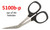 This is the KAI 5100b-p blunt 4-inch bent handle scissors.  The tips are perfect for Hardanger, cutwork, and cutting out button holes.
