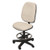Elevated height for use with Model 5580 Cabinet/Table,Contoured seat and back with lumbar support, Thick padded seat,Heavy duty upholstery, Fire retardant foam padding,Pneumatic height adjustment, Twin wheel heavy duty casters. Available Beige Upholstery - Black Base (99) and Tan Upholstery - Black Base (13090 only) (95).