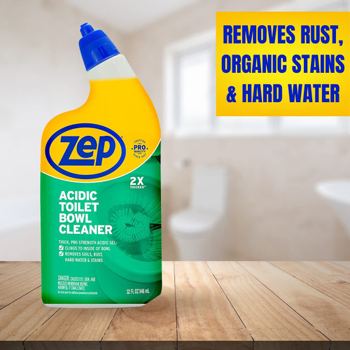 Zep Commercial Acidic Toilet Bowl Cleaner, 32 Ounce NAPA SEW & VAC