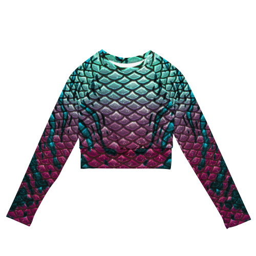 Aphrodite Recycled long-sleeve crop top