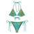 Solaris All-over print recycled string bikini