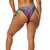 All-over print recycled string bikini bottom