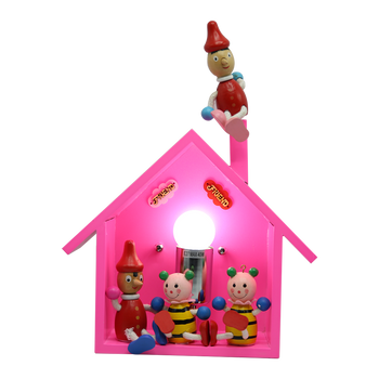 Abazhure me shtepize roze dhe lodra druri
