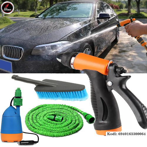 Pomp lavazhi makine 12v pomp+magic hose+brush Pastrimi Auto