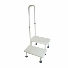 Double Step Stool with Handrail