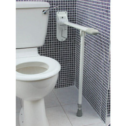 Drop Down Toilet Support Rail with Leg