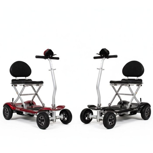 Red and Blue InstaFold Folding Mobility Scooter