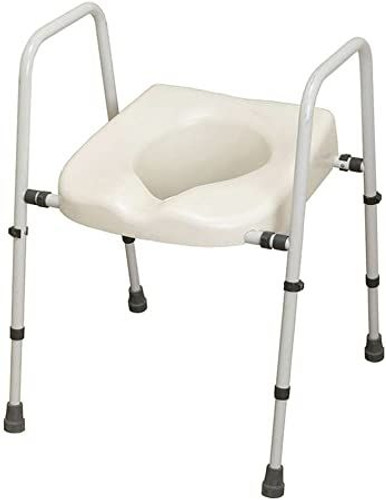 Mowbray Lite Adjustable Toilet Frame with Seat Image 1