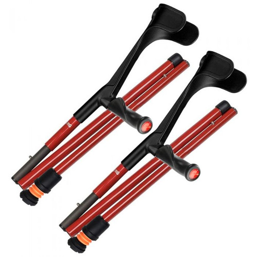 Flexyfoot Carbon Fibre Comfy Grip Folding Crutches Image 9