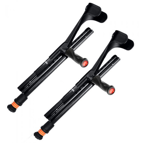 Flexyfoot Carbon Fibre Comfy Grip Folding Crutches Image 7