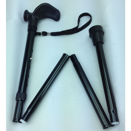 Ergonomic Handle Folding Walking Stick Image 1