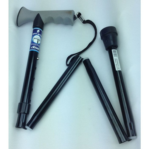 Padded Handle Folding Walking Stick Image 1