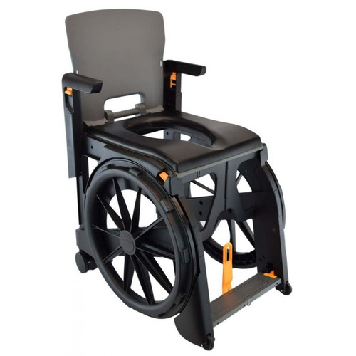 Wheelable Shower Commode Chair Image 1