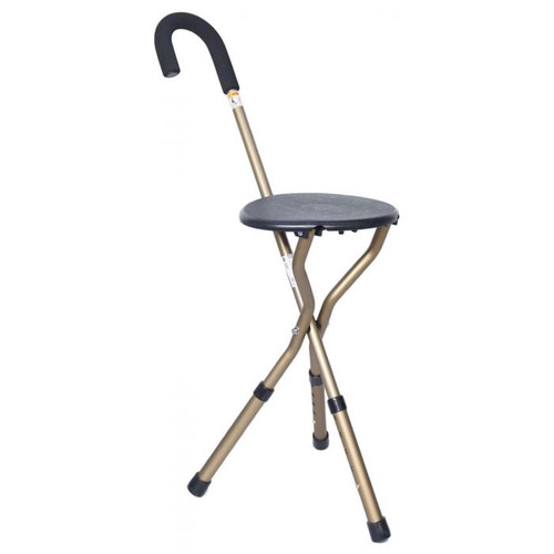 Height Adjustable Walking Stick Seat