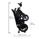 Pride Jazzy Carbon Ultra Lite Folding Electric Wheelchair Image 5