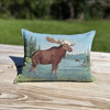 Moose at the Pond X-Large Tapestry