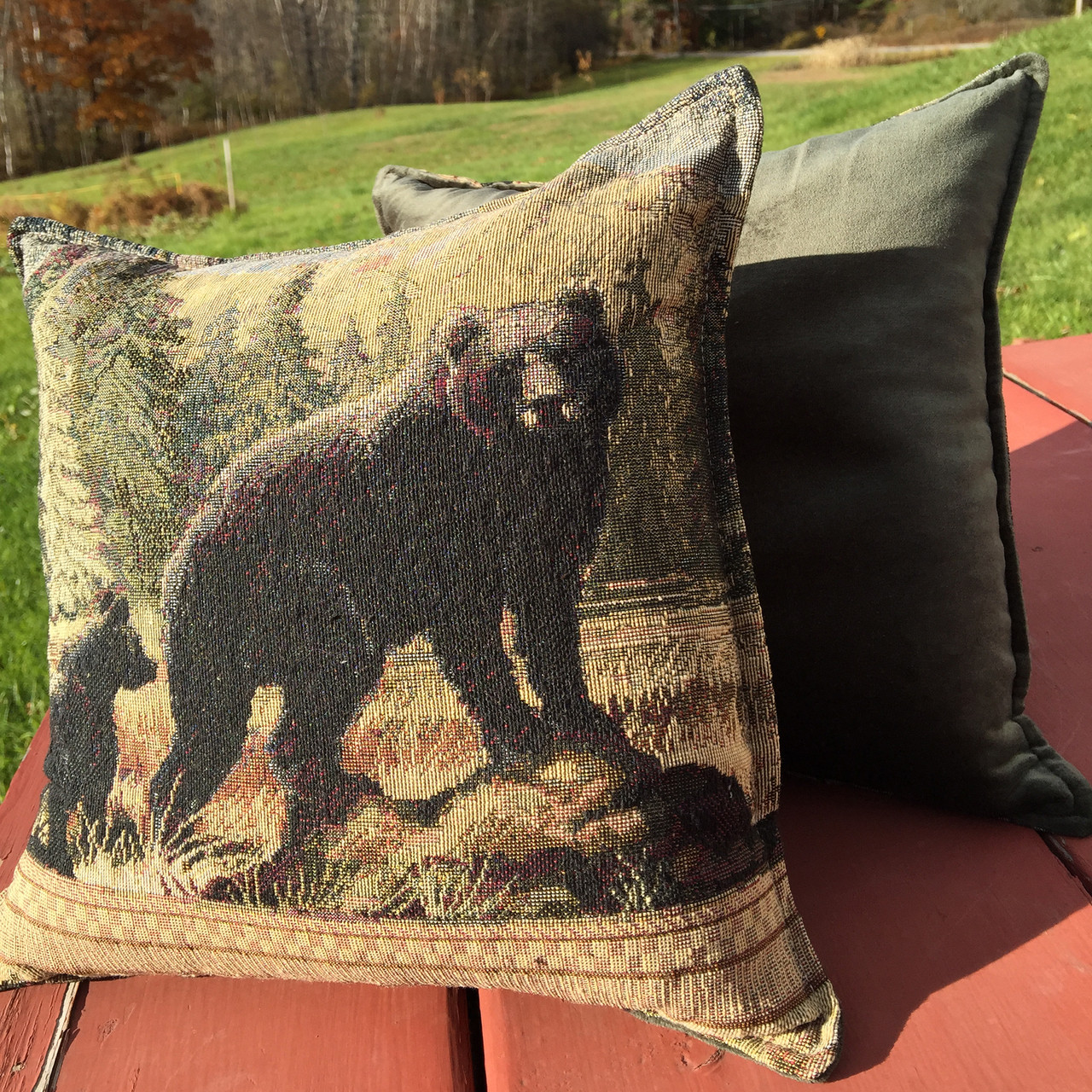 Maine Lodge Wildlife X-Large Tapestry Balsam Pillow